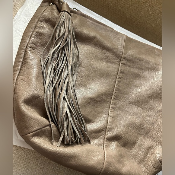 Gianni Chiarini Tan Leather Large Slouchy Bag Shoulder Crossbody Satchel - Picture 5 of 11